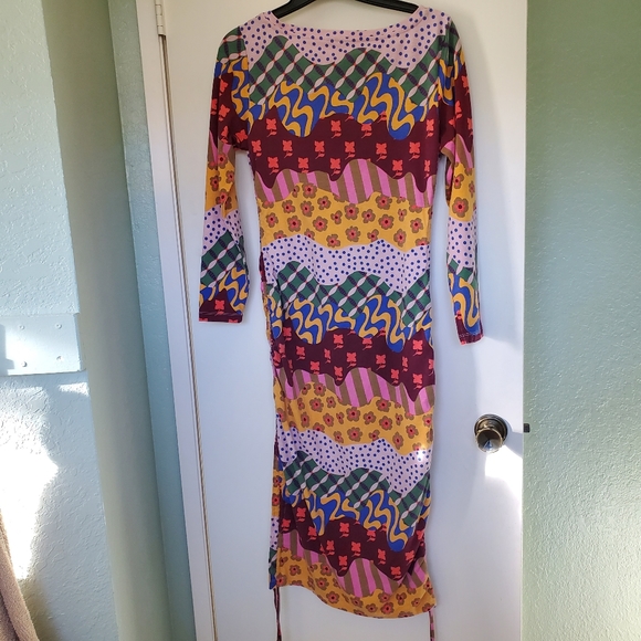 Latino Heritage Month Folkart Print Maxi Dress by Target Size Medium - Picture 2 of 7